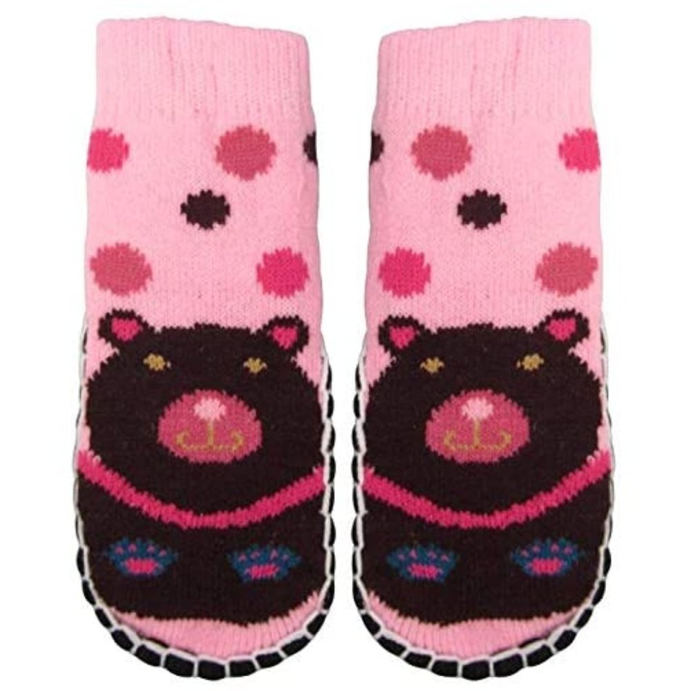 Little Girls Knitted Home Slipper Socks 6T